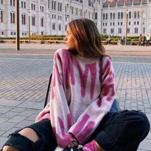 Vrg Girl Pink Sweater